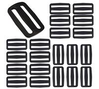 gvivej Hebillas de Plástico 20 Piezas, Ajustador de Cinturón Deslizante de Cincha Mochila, Talla Seleccione: 25MM