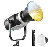 GVM 300W Kit de iluminación de vídeo LED COB con caja de luz linterna de 26 pulgadas, iluminación fotográfica 2700 ~ 7500 K CRI97 +luces de estudio para grabación de vídeo de películas fotográficas