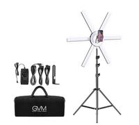 GVM 600S Kit de iluminación de vídeo LED, 90 W regulable, anillo de luz LED bicolor con soporte, barras de luz desmontables, CRI 97+ 3200K5600K luz de vídeo LED para cámara, smartphone, YouTube,