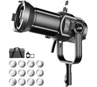 GVM CXT-36 Bowens Optical Snoot Focalize Condenser Art Special Effects Shaped Light Projektor Attachment mit 12 Grafikkarten Focalize Snoot Optical für GVM P80S, G100W, PR150, 200B, 300B Videoleuchte