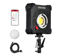 GVM F500B AIO - Luz de video LED bicolor de 500 W, luz de estudio COB con control APP/DMX, montaje Bowens, 2700K-6800K 26000lux/1m CRI97+, iluminación de salida continua para fotografía y producción