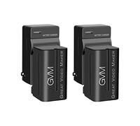 GVM Li-Ion NPF 750 batería de Repuesto 4400 mAh 2 Piezas con 2 Cargadores Permite para Sony handycams, GVM LED Vídeo Luminosa 480ls, 520ls, 520S 672S y Otros Luces LED