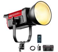 GVM - Luz de Video LED de 200 W, Pro SD200B, Kit de iluminación de fotografía con Red de Malla Bluetooth/Control DMX, Kit de iluminación Continua de luz de Estudio de 2700 K-6800 K para Youtube