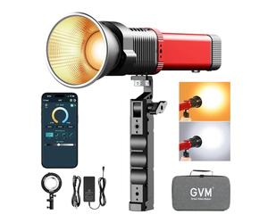 GVM PD60B 60W Studio Lights for COB Photography Lighting, Portable Led Video Light for Photographers in The Shape of Handheld Flashlight, Spotlight for App Control, 2700-6800K, 49300LUX/0.5M