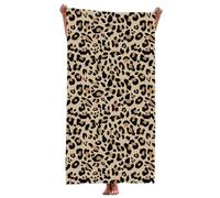 GVMJHYK Toalla de Playa Leopardo, Toalla De Playa De Leopardotoalla Impresión, Rápido Secado, para Piscina, Playa, Exterior - Hombre y Mujer, 75 * 150cm