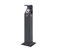 GVNFJKJK Cenicero de pie Cenicero de pie de Acero Inoxidable for Exteriores Cenicero de pie contemporáneo Cenicero Alto Exterior Patio Hotel Comercial Ceniceros de Metal for Cigarrillos(Black1)