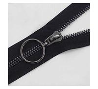 GVNFJKJK Cremalleras metálicas, Cremallera de Extremo Cerrado 15-45cm, 1 Uds. Metal for Coser Accesorios Prendas con Cremallera, Cremalleras for Pantalones Vaqueros #5(Black Black Tooth,40cm)