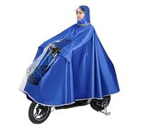 GVNFJKJK Funda Impermeable para Scooter eléctrico, Chubasquero for Ciclismo, Lluvia con Capucha for Bicicleta, eléctrica, Scooter(BLU,M)