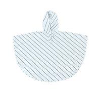GVNFJKJK Funda Impermeable para Scooter eléctrico, Lluvia Poncho A Prueba De con Capucha for Niños Chubasquero Rayas Diagonales for Niñas Altura 100 Cm-120 Cm(White)