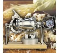 GVNFJKJK Mini máquina para Hacer Palomitas, Máquina Tradicional China for Hacer Palomitas de maíz, Acero Inoxidable 304, Mini máquina Vintage for decoración del hogar