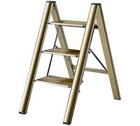 GVNFJKJK Taburete Escalera, Escaleras, Escalera Plegable de Espiga aleación Aluminio Engrosada Po Tres Pasos multifunción for el hogar(C)