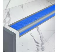 GVNFJKJK Tiras de transición para Suelos de Vinilo, Borde de Escalera, moldura Nariz Goma Vinilo, peldaños Adhesivos for escaleras Interiores y Exteriores(G w 5x2.5cm)