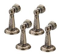 GVNFJKJK Topes para Puertas, 4pcs,Tope de Puerta de Acero Inoxidable Resistente for Montaje en Suelo o Pared con Tornillo for Dormitorio y Cocina
