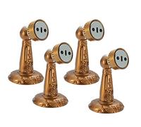 GVNFJKJK Topes para Puertas, 4pcs,Tope de Puerta de Acero Inoxidable Resistente for Montaje en Suelo o Pared con Tornillo for Dormitorio y Cocina