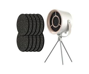 GVNYIJFF Ventilador Puff Chill para Fumar, Ventilador Purificador de Humo con 3 Modos, Campana Extractora de Cocina Portátil, para Cocina, Mesa de Comedor, Barbacoa Al Aire Libre(Blue)