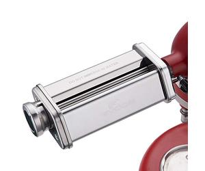 GVODE Accesorio de Pasta para KitchenAid, Accesorio de Pasta de Acero Inoxidable para KitchenAid con 8 Botones de Grosor Ajustable