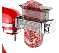 GVODE Accesorio para ablandador de carne para KitchenAid, engranajes de acero inoxidable, ablandador de carne, accesorio para batidora KitchenAid con funda protectora y cepillo de limpieza