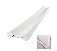 Gvolatee 1 Pieza Burlete Puerta Doble Aislamiento 96 cm, Burletes Puertas Prevenir Polvo, Insectos, Viento, Aislamiento Acústico, Burlete Blanco Espuma Algodón Blanco Puede Cortar a Medida Apropiado