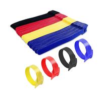 Gvolatee 120 piezas Bridas para Cables Nylon, Correa Reutilizables 12×150 mm, Tiras de Cuatro Colores Set, organizador de Cables Ajustable para Hogar y Oficina