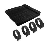 Gvolatee 120 piezas Bridas para Cables Nylon, Correa Reutilizables 12×150 mm, Tiras de Negro Set, organizador de Cables Ajustable para Hogar y Oficina