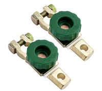 Gvolatee 2 Piezas Desconectador de Bateria Coche, Interruptor Desconexión Batería Aislador, Interruptor Bateria, Desconector Bateria Coche, Cortacorrientes Coche para Polo de Batería de 15 a 17 mm