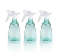 Gvolatee 3 Piezas Botella Pulverizador 500 ml, Plastico Gatillo Botellas de Spray Vacías, Rellenable Transparente Atomizador Agua, para Regar Plantas de Jardín, Limpieza, Pelo, Aceites Esenciales