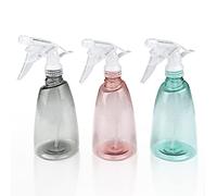Gvolatee 3 Piezas Botella Pulverizador 500 ml, Plastico Gatillo Botellas de Spray Vacías, Rellenable Transparente Atomizador Agua, para Regar Plantas de Jardín, Limpieza, Pelo, Aceites Esenciales