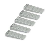 Gvolatee 5 piezas topes para puertas suelo, Altura Ajustable Antideslizante antiarañazos cuña puerta goma suave, Protección de Pared y Muebles, para Puertas de Balcón, Baños, Habitaciones para Niños