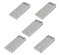 Gvolatee 5 piezas topes para puertas suelo, Altura Ajustable Antideslizante antiarañazos cuña puerta goma suave, Protección de Pared y Muebles, para Puertas de Balcón, Baños, Habitaciones para Niños