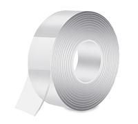 Gvolatee 5M Cinta Doble Cara Extrafuerte Transparente, Celo Adhesiva Removible Lavable Antideslizante, Nano Tape Reutilizable No Deja Rastros para Alfombra, Pared Fotos Sin Taladrar, Coche