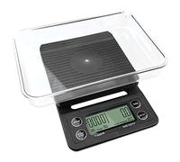 Gvolatee bascula Cafe Digital 5 kg/0.1 g Negro, Báscula de cocina con Bol