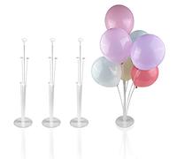 Gvolatee Soporte de Globos de 4 Piezas, Accesorios de Soporte de Globos, Kit de Soporte Árbol de Globos, Accesorios de Globos para la Decoración de Fiestas de Bodas de Cumpleaños, Reutilizable