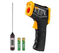 Gvolatee Termometro, Infrarrojo Termómetro de Infrarrojos(-50℃~600℃), Digital Cocina para Aire Paraacondicionado Medidor de Temperatura, Infrarrojos Laser Lcd Detector, Posicionamiento Preciso