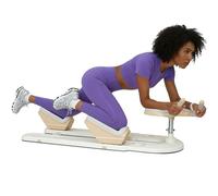 Gvqng Entrenador De Estiramiento Y Giro De Columna, Equipo De Gimnasio En Casa De Bajo Impacto para Tonificar La Cintura, Estiramiento De Piernas Y ActivacióN del Core,Beige