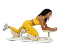 Gvqng Entrenador De Estiramiento Y Giro De Columna, MáQuina De Ejercicios De Giro De Cintura para Gimnasio En Casa, Escalador De Abdominales Y Espalda para Entrenamiento De Core,Beige