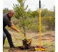 Gvqng Extractor De PláNtulas De Gran TamañO De Alta Potencia, Arranca Completamente Tallos LeñOsos De 1 1/8" A 3 1/2", Herramienta para Extraer Estacas MetáLicas, para áRboles,Amarillo