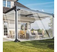 Gvqng Lona De PVC Transparente De Alta Resistencia con Ojales, Impermeable Y Resistente Al Desgarro, Ideal para Patios, Invernaderos, Cercas Exteriores, Gallineros,A,4m*7m