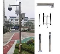 Gvqng Montaje De Poste para CáMara De Seguridad En Exteriores, Soporte Universal para Poste De CáMara De Vigilancia, Poste Comercial para CáMara De Seguridad,B,3m