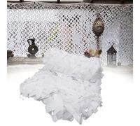 Gvqng Red De Camuflaje para Sombra, Red De Camuflaje para ProteccióN Solar En Exteriores, DecoracióN para Fiestas En El Patio, Parasol para Escondites De Caza, Cubierta,Blanca,7x11m