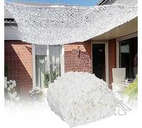Gvqng Red De Camuflaje, Red Protectora, Exterior Red De Camuflaje Blanco, Sombra Ligera Impermeable Red De Camuflaje, Red De Camuflaje Woodland Redes De ProteccióN Solar,Blanco,2x6m