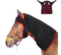 Gvqng Terapia De Luz Roja PortáTil para La Cabeza De Caballos, Alivio del Dolor ReparacióN De Tejidos Dispositivo De Terapia De Luz Infrarroja Muscular, ConsolidacióN De Fracturas,Negro