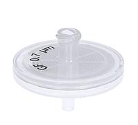 GVS Filter Technology, Filtro de jeringa, ABLUO, 25mm, Membrana Glass Fiber, 0.70µm, alojamiento PP, 100/pc