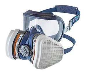 GVS SPR537 Semimáscara Elipse Integra con filtros A2P3 para gases orgánicos, vapores hasta 5000 ppm y partículas, M/L