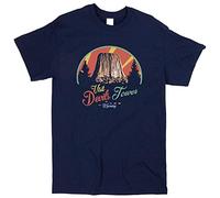GVSCVS Devils Tower Close Encounters Third Kind Inspired Tshirt 70s Retro Sci Fi Film Shirt Top Short Sleeve(Small)