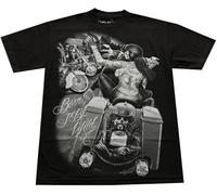 GVSCVS DGA David Gonzales Art Ride Or Die Biker Men's T-Shirt Born to Be Wild(Small)