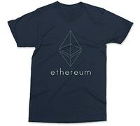 GVSCVS T-Shirt Eth Crypto Coin Blockchain Network Technology Gift Tech Fans Navy Blue(XX-Large)