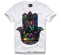 GVSCVS T-Shirt Hamsa Hand Der Fatima of Trippy Dope MDMA LSD(X-Large)