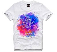 GVSCVS T-Shirt India Goa Mediation Yoga Trippy Hamsa Chakra(Large)