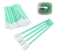 GVSS 100 piezas de espuma de limpieza, algodón, varillas de espuma, almohadillas de limpieza, palos de algodón, ideal para cámaras, impresoras de inyección de tinta y lentes