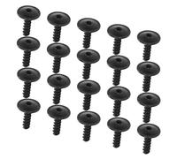 GVSS 20 piezas Tornillos de chapa para guardia, tornillos de chapa para guardabarros de coches,Tornillos de chapa para guardabarros de coche negros,Tornillos de alas debajo del capó del motor,Tornillo